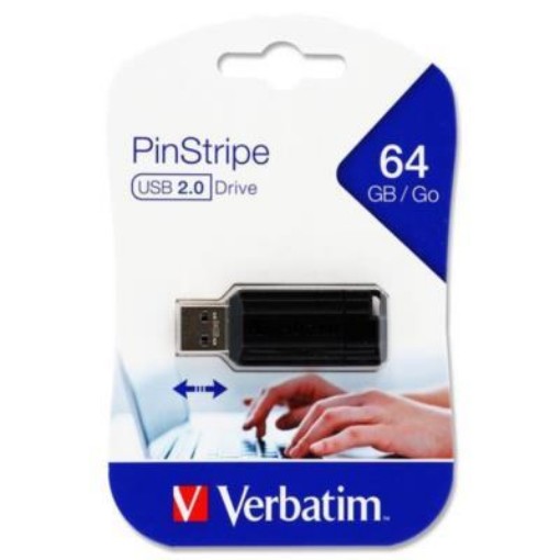 Picture of Verbatim Pinstripe Usb Drive - 64gb
