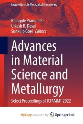 Picture of Advances in Material Science and Metallurgy