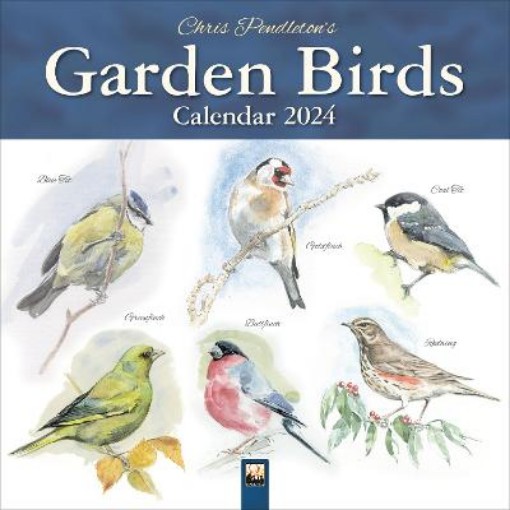Picture of Chris Pendleton Garden Birds Wall Calendar 2024 (Art Calendar)