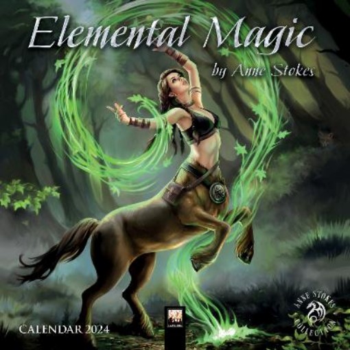 Picture of Anne Stokes: Elemental Magic Mini Wall calendar 2024 (Art Calendar)