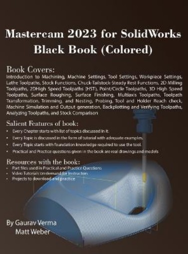 Picture of Mastercam 2023 for SolidWorks Black Book (Colored)