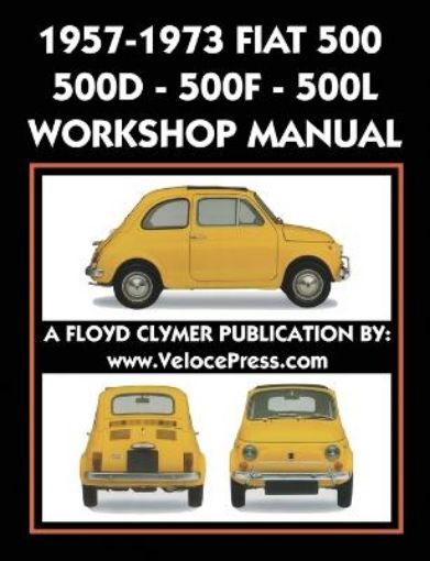 Picture of 1957-1973 Fiat 500 - 500d - 500f - 500l Factory Workshop Manual Also Applicable to the 1970-1977 Autobianchi Giardiniera