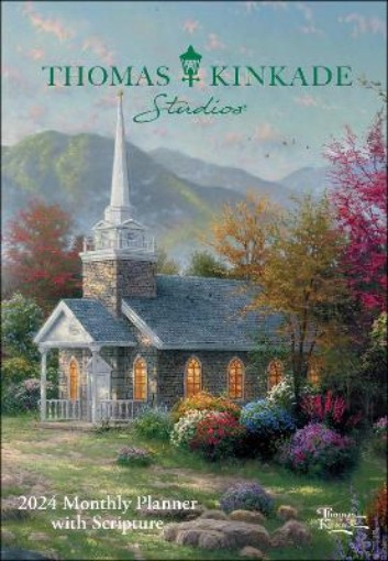 Picture of Thomas Kinkade Studios 12-Month 2024 Monthly Pocket Planner Calendar with Script
