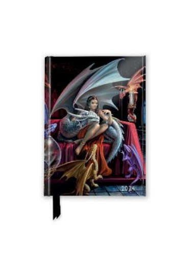 Picture of Anne Stokes: Dragon Charm 2024 Luxury Pocket Diary - Week to View