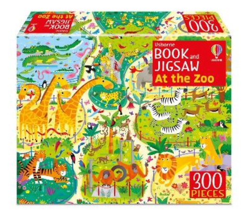 Picture of Usborne Book and Jigsaw At the Zoo