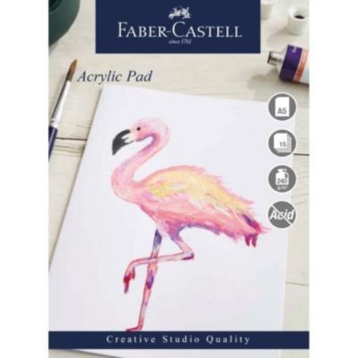 Picture of ACRYLIC PAD A5 15 SHEETS 240grm