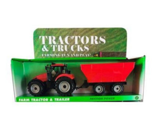 Picture of Plastic Friction Tractors with Trailer