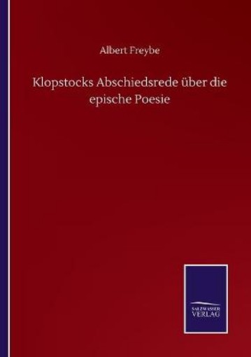 Picture of Klopstocks Abschiedsrede uber die epische Poesie