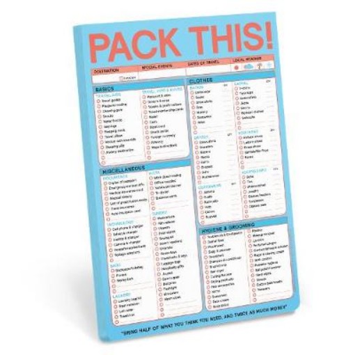 Picture of Knock Knock Pack This (Refresh) Classic Pad (Pastel Edition)
