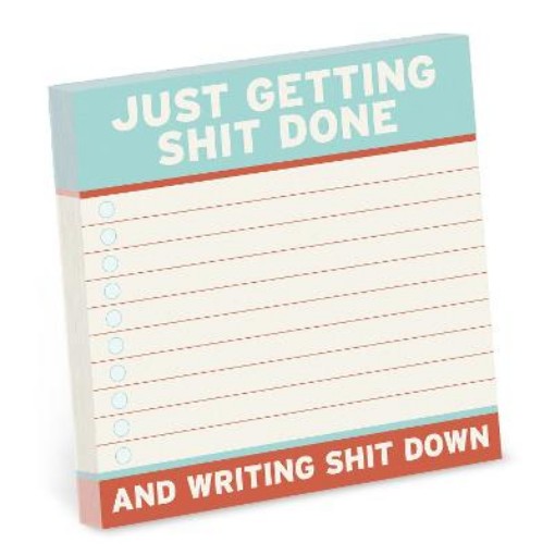 Picture of Knock Knock Getting Shit Done Sticky Notes (4 x 4-inches)