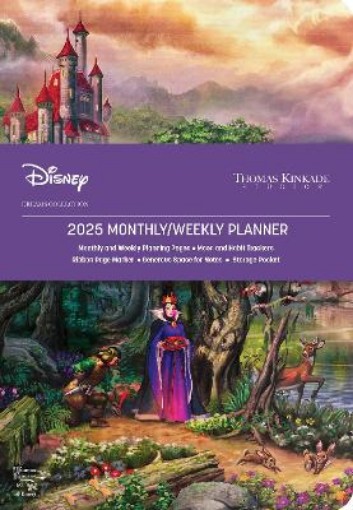 Picture of Disney Dreams Collection by Thomas Kinkade Studios 12-Month 2025 Monthly/Weekly Planner Calendar