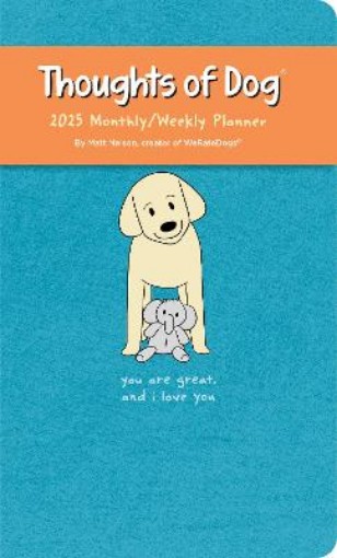 Picture of Thoughts of Dog 12-Month 2025 Weekly/Monthly Planner Calendar