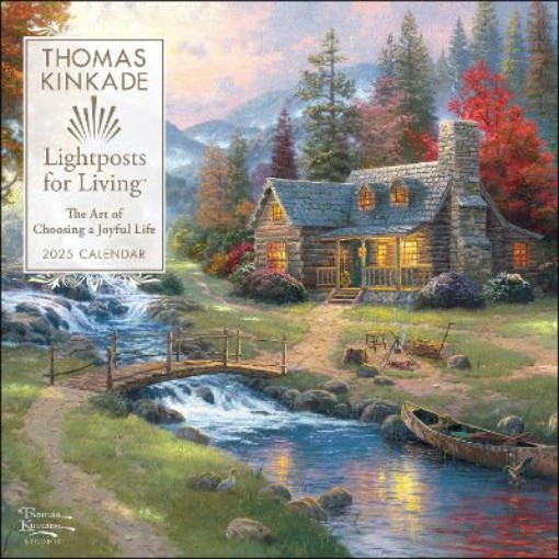 Picture of Thomas Kinkade Lightposts for Living 2025 Wall Calendar