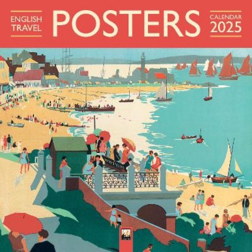 Picture of English Travel Posters Wall Calendar 2025 (Art Calendar)