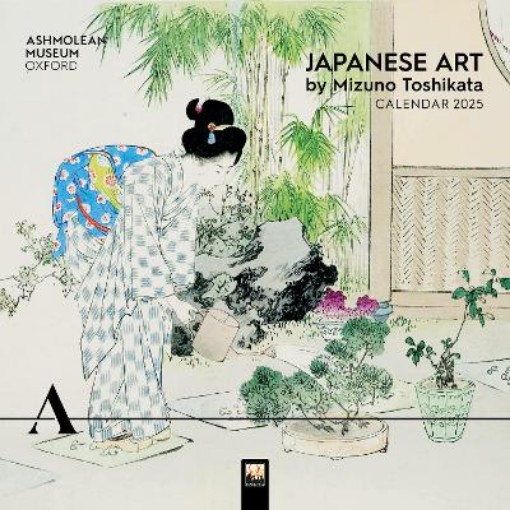 Picture of Ashmolean Museum: Japanese Art by Mizuno Toshikata Wall Calendar 2025 (Art Calendar)