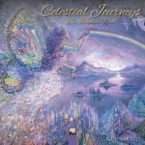 Picture of Celestial Journeys by Josephine Wall Mini Wall Calendar 2025 (Art Calendar)