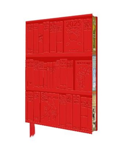 Picture of Bodleian Libraries: Bookshelves 2025 Artisan Art Vegan Leather Diary Planner - Page to View with Notes