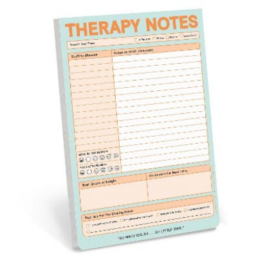 Picture of Knock Knock Therapy Notes Pad (Pastel Version)