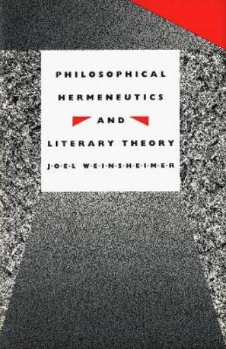 Picture of Philosophical Hermeneutics and Literary Theory