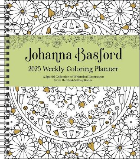 Picture of Johanna Basford 12-Month 2025 Weekly Coloring Calendar