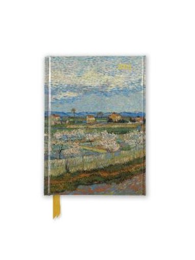 Picture of Courtauld: Peach Trees in Blossom 2025 Luxury Pocket Diary Planner - Week to View