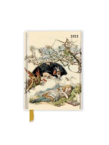 Picture of British Library: Alice Asleep 2025 Luxury Pocket Diary Planner - Week to View