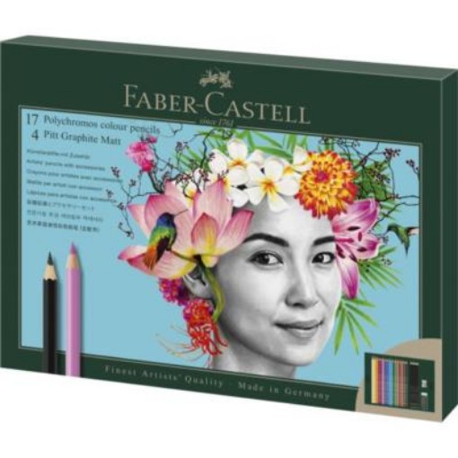 Picture of Gift Set Polychromos 17 + 4 Graphite Matt
