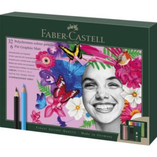 Picture of Gift Set Polychromos 32 + 6 Graphite Matt