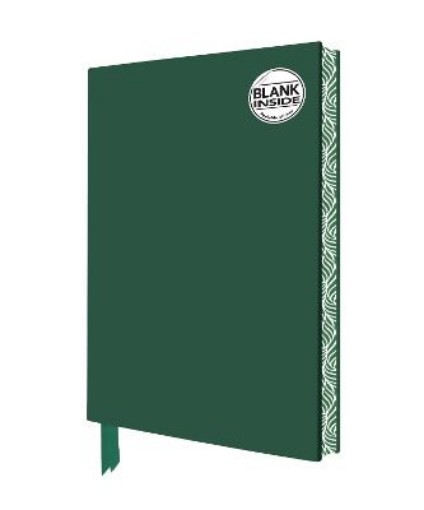 Picture of Racing Green Blank Artisan Notebook (Flame Tree Journals)