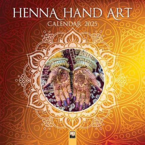 Picture of Henna Hand Art Wall Calendar 2025 (Art Calendar)