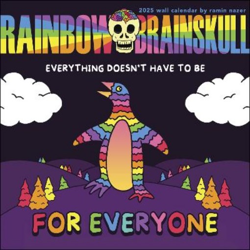 Picture of Rainbow Brainskull 2025 Wall Calendar