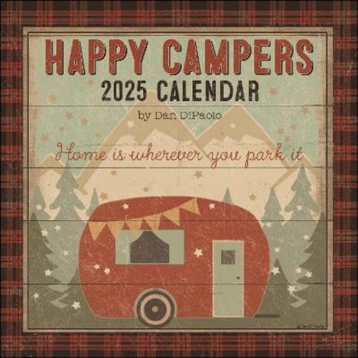 Picture of Happy Campers 2025 Wall Calendar