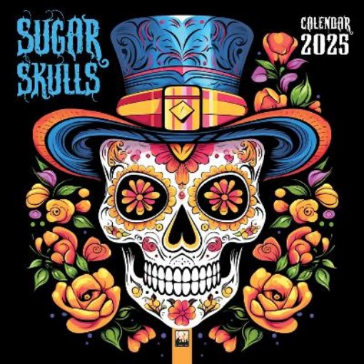 Picture of Sugar Skulls Wall Calendar 2025 (Art Calendar)