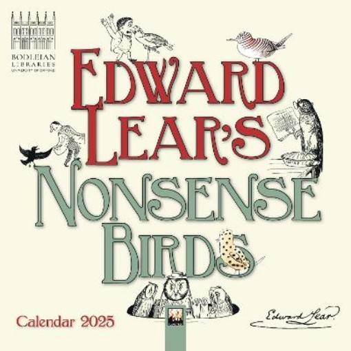 Picture of Bodleian Libraries: Edward Lear's Nonsense Birds Mini Wall Calendar 2025 (Art Calendar)