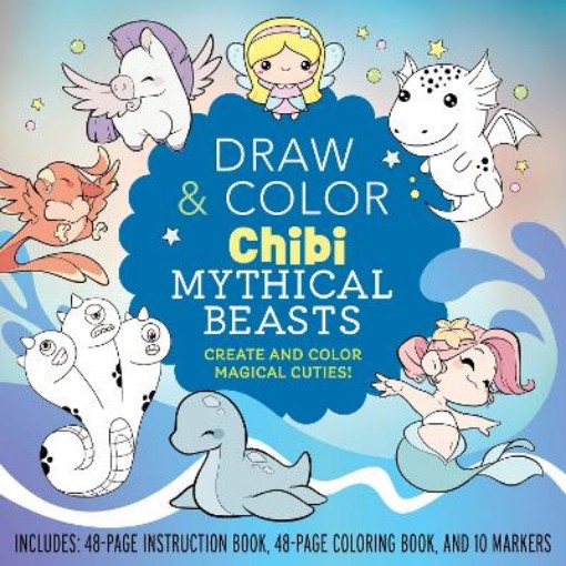 Picture of Draw and Color Chibi Mythical Beasts Kit