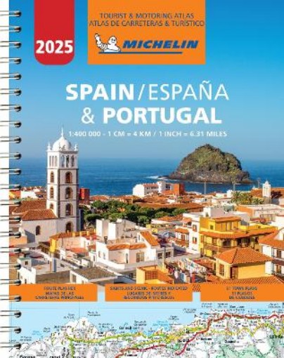 Picture of Spain & Portugal 2025 - Tourist and Motoring Atlas (A4-Spiral)