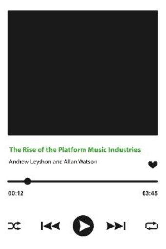 Picture of Rise of the Platform Music Industries
