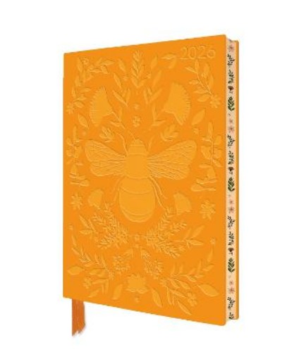 Picture of Jade Mosinski: Bee 2026 Artisan Art Vegan Leather Diary Planner - Page to View with Notes