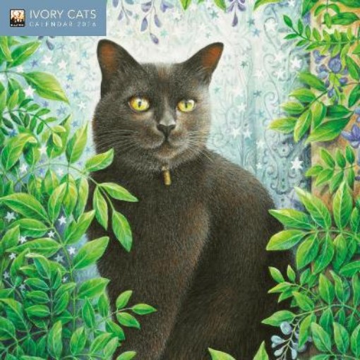 Picture of Ivory Cats by Lesley Anne Ivory Mini Wall Calendar 2026 (Art Calendar)