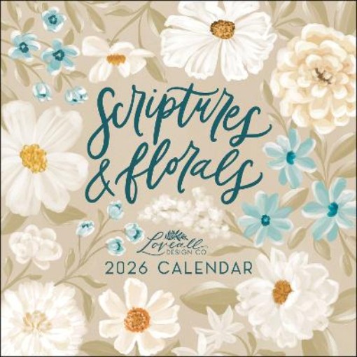 Picture of Scriptures and Florals 2026 Wall Calendar