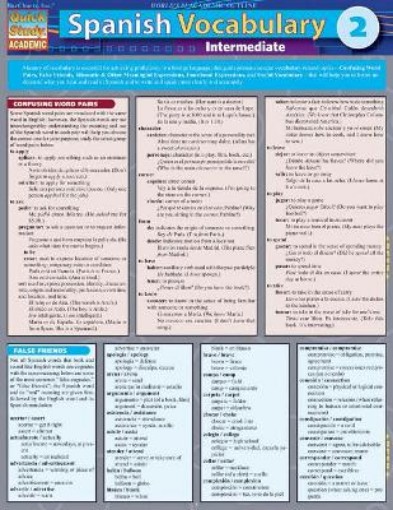 Picture of Spanish Vocabulary 2: Intermediate