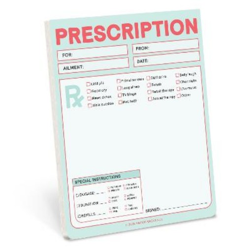 Picture of Knock Knock Prescription Nifty Note (Pastel Version)