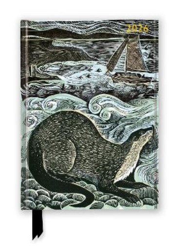 Picture of Angela Harding: Shetland Otter and Windsong 2026 Luxury Diary Planner - Page to View with Notes