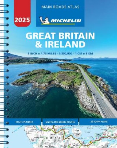 Picture of Great Britain & Ireland 2025 - Mains Roads Atlas (A4-Spiral)