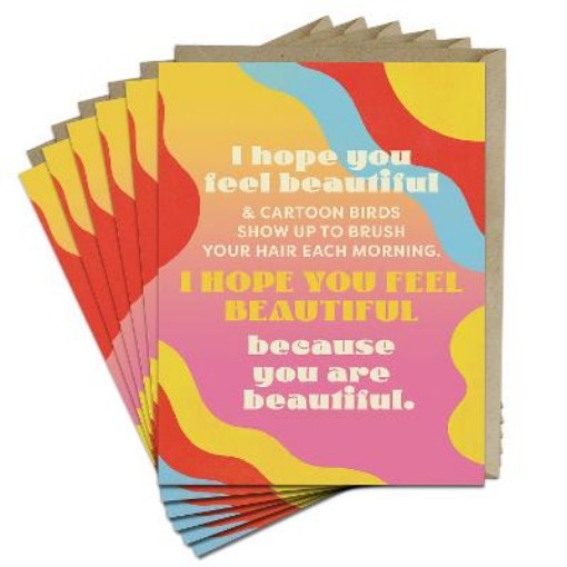 Picture of 6-Pack Em & Friends Feel Beautiful Greeting Cards