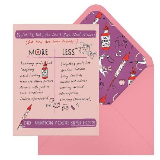 Picture of 6-Pack Em & Friends Julia Rothman Love More/Less Greeting Cards