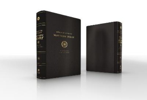 Picture of RVR, Biblia de estudio Matthew Henry y legado cristiano, Leathersoft, Negro, Interior a dos colores, Comfort Print