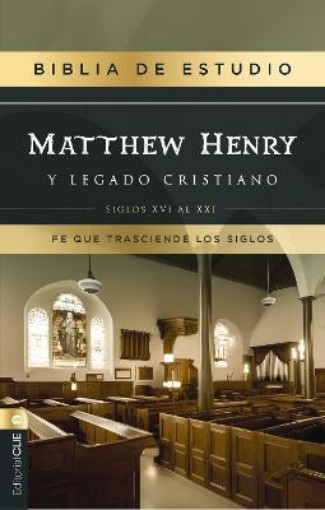 Picture of RVR, Biblia de estudio Matthew Henry y legado cristiano, Tapa dura, Interior a dos colores, con Indice, Comfort Print