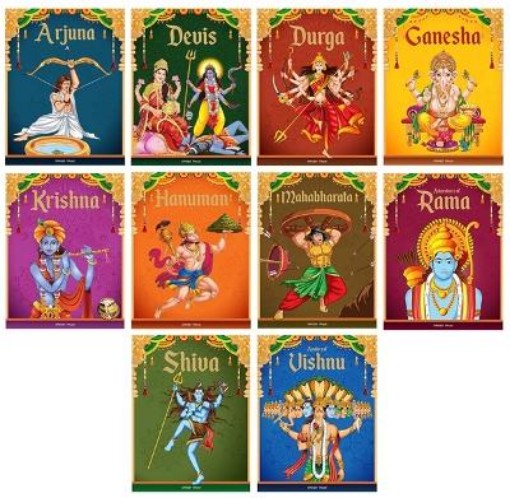 Picture of Tales from Indian Mythology (Collection of 10 Books) Story Books for Kids