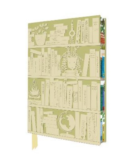 Picture of Georgia Breeze: Bookshelves Artisan Art Notebook (Flame Tree Journals)